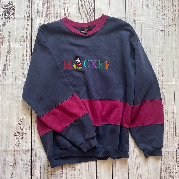 Hanes Sweaters - Vintage Mickey Mouse Disney Crewneck | M